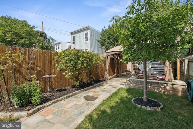425 16th St SE, Washington, DC 20003 - fenced backyard featuring a gazebo and a patio area