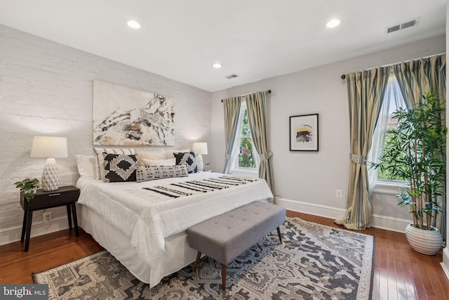 425 16th St SE, Washington, DC 20003 - bedroom with hardwood / wood-style floors and recessed lighting