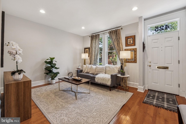 425 16th St SE, Washington, DC 20003 - living area featuring wood finished floors and recessed lighting