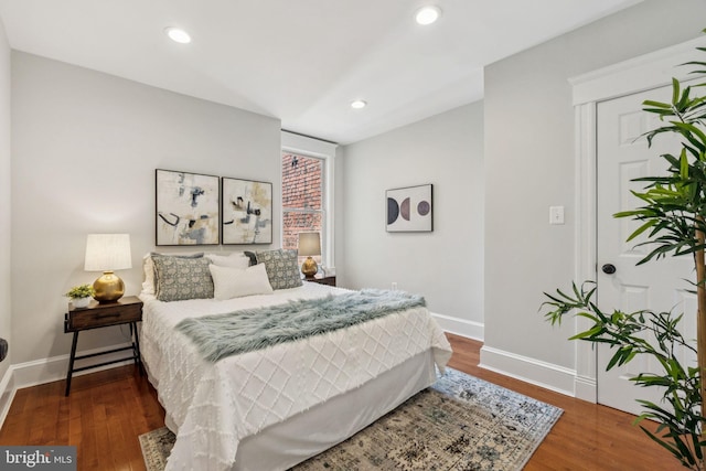 425 16th St SE, Washington, DC 20003 - bedroom featuring wood finished floors and recessed lighting