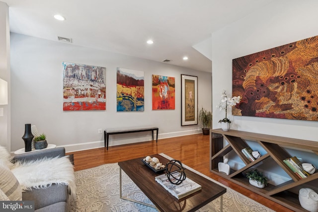 425 16th St SE, Washington, DC 20003 - living area featuring recessed lighting and wood finished floors