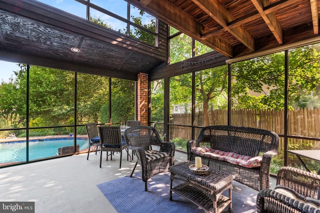 3773 Plum Hill Ct, Ellicott City, MD 21042 - sunroom featuring outdoor lounge area