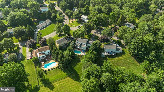 3773 Plum Hill Ct, Ellicott City, MD 21042 - aerial view of property's location featuring a pool area and nearby suburban area
