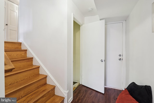 1606 Peacock Ln, Silver Spring, MD 20904 - staircase featuring wood finished floors