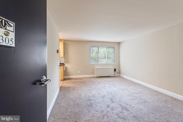 1009 Chillum Rd Unit 305, Hyattsville, MD 20782 - unfurnished room with radiator and light colored carpet