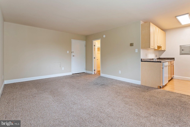1009 Chillum Rd Unit 305, Hyattsville, MD 20782 - unfurnished living room with light colored carpet and electric panel
