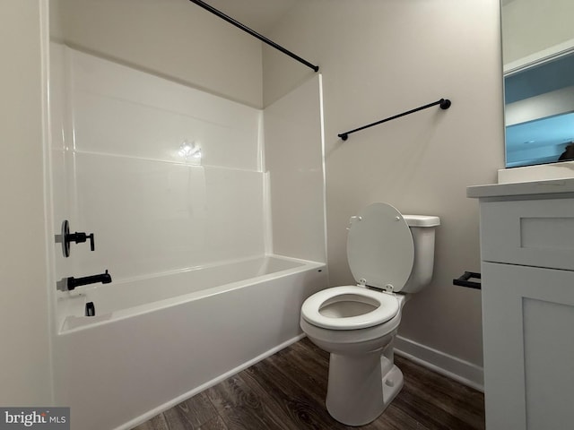 22 Clydesdale Rd, Fredericksburg, VA 22405 - full bath featuring wood finished floors, shower / tub combination, and vanity