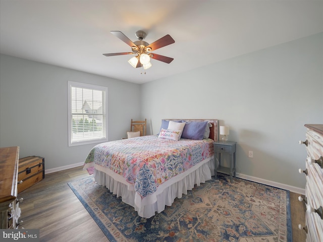 101 Carrera Ct, Inwood, WV 25428 - bedroom with wood finished floors and ceiling fan