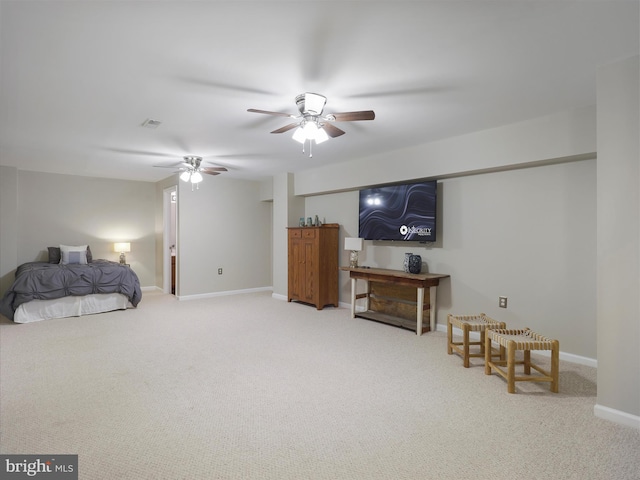 101 Carrera Ct, Inwood, WV 25428 - carpeted bedroom featuring baseboards and a ceiling fan
