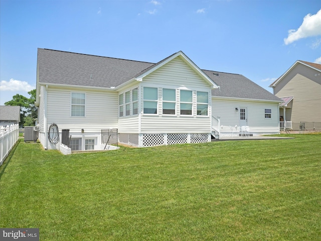 101 Carrera Ct, Inwood, WV 25428 - rear view of house with a shingled roof and a patio area