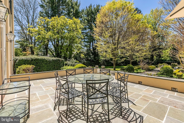 15 Hodge Rd, Princeton, NJ 08540 - view of patio with outdoor dining area and view of scattered trees