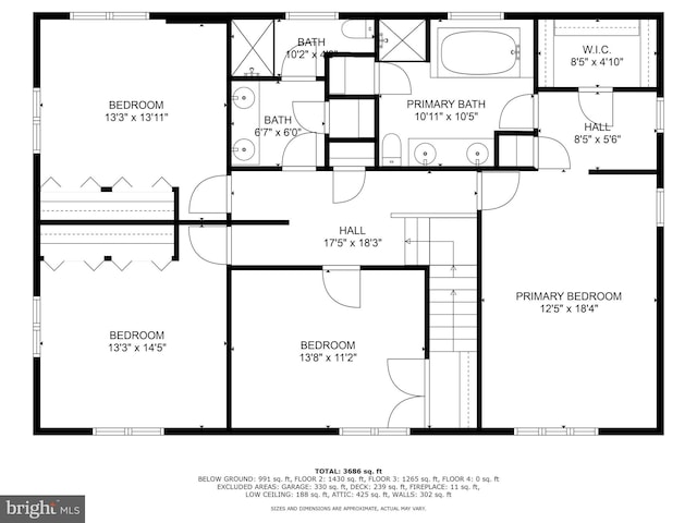 211 Fox Ln, Wallingford, PA 19086 - view of home floor plan