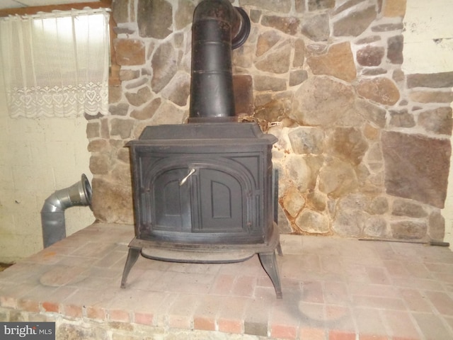 4350 Back Maitland Rd, Mcclure, PA 17841 - detailed view of a wood stove