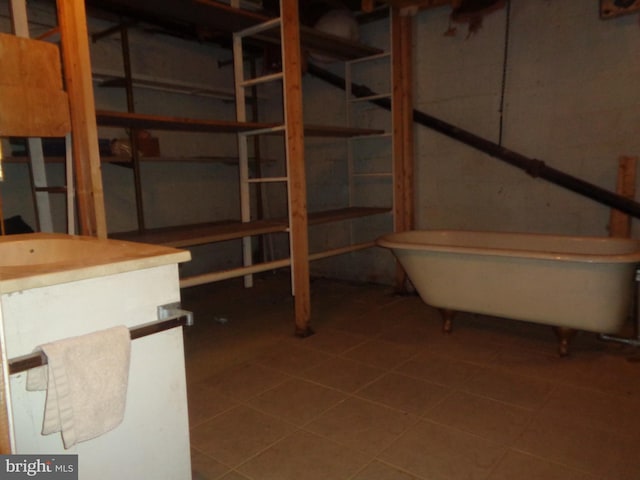 4350 Back Maitland Rd, Mcclure, PA 17841 - unfinished basement featuring tile patterned flooring