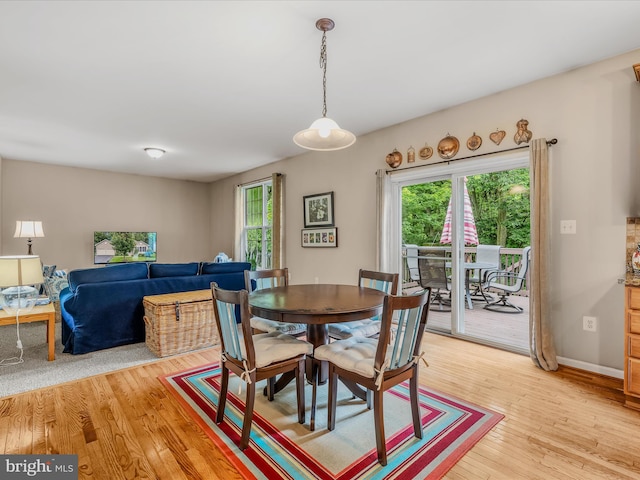 158 Dinwiddie Way, Kearneysville, WV 25430 - dining area featuring light wood-style flooring and baseboards