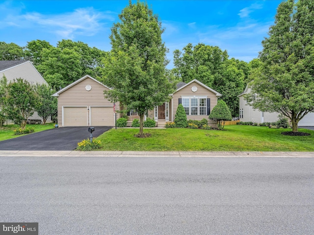 158 Dinwiddie Way, Kearneysville, WV 25430 - view of property hidden behind natural elements featuring a front yard and asphalt driveway