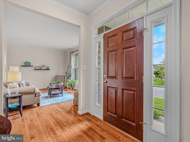 158 Dinwiddie Way, Kearneysville, WV 25430 - foyer featuring light wood-type flooring and ornamental molding