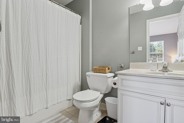 31 Hoag Ln, Aston, PA 19014 - full bath with vanity, tile patterned flooring, and shower / bathtub combination with curtain