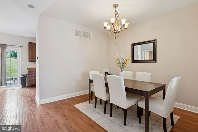 31 Hoag Ln, Aston, PA 19014 - dining room with a chandelier and hardwood / wood-style floors