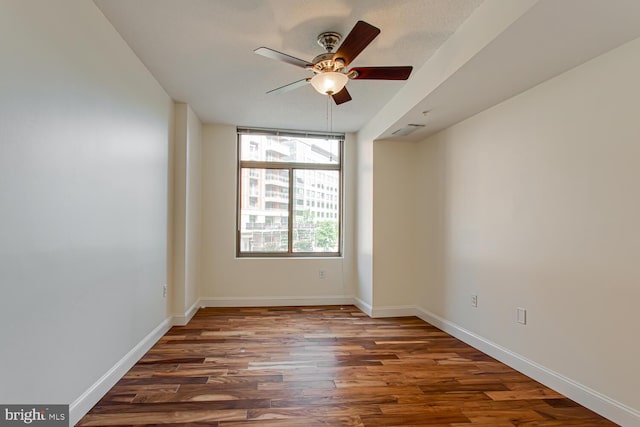 3650 S Glebe Rd Unit 239, Arlington, VA 22202 - unfurnished room with wood finished floors and a ceiling fan