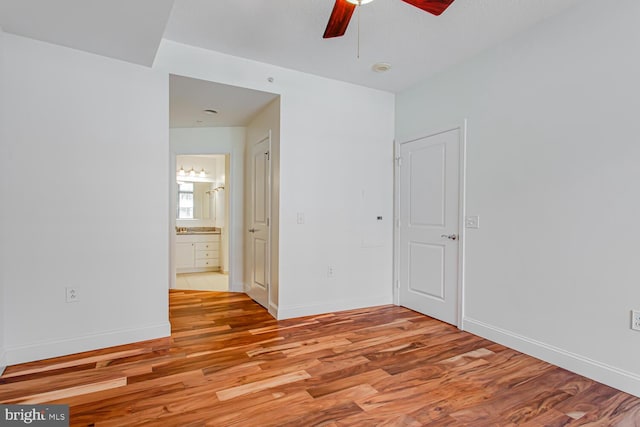 3650 S Glebe Rd Unit 239, Arlington, VA 22202 - empty room featuring light wood-type flooring and a ceiling fan