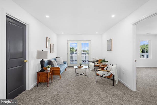 2910 Georgia Ave, Halethorpe, MD 21227 - living room with carpet, plenty of natural light, and recessed lighting