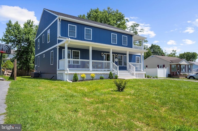 2910 Georgia Ave, Halethorpe, MD 21227 - view of front facade with board and batten siding and a porch