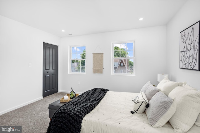 2910 Georgia Ave, Halethorpe, MD 21227 - bedroom featuring carpet flooring, recessed lighting, and a closet