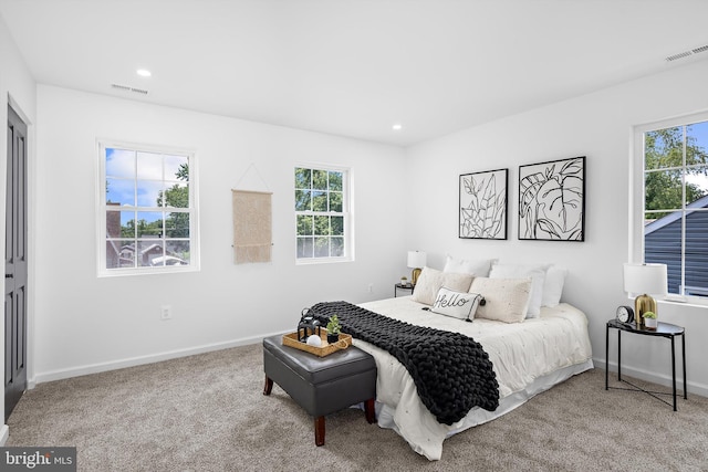 2910 Georgia Ave, Halethorpe, MD 21227 - bedroom with multiple windows, carpet flooring, and recessed lighting
