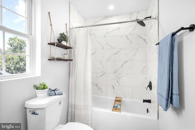 2910 Georgia Ave, Halethorpe, MD 21227 - full bathroom with toilet and shower / bath combination with curtain