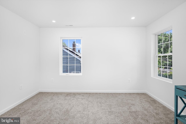 2910 Georgia Ave, Halethorpe, MD 21227 - carpeted spare room featuring baseboards and recessed lighting