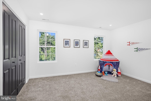 2910 Georgia Ave, Halethorpe, MD 21227 - rec room featuring carpet and recessed lighting