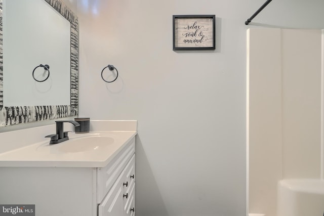840 W Spring Meadow Ct, Edgewood, MD 21040 - bathroom with vanity and a shower