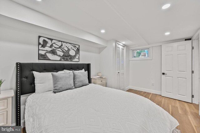 1539 K St SE, Washington, DC 20003 - bedroom with wood finished floors and recessed lighting