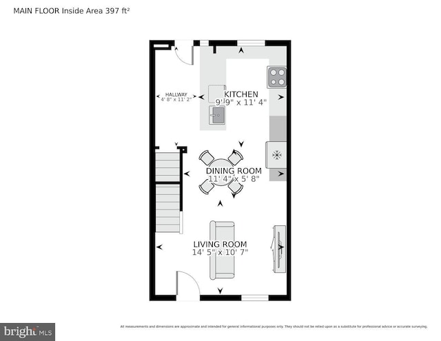 1539 K St SE, Washington, DC 20003 - view of room layout