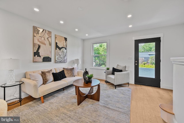 1539 K St SE, Washington, DC 20003 - living area with recessed lighting and wood finished floors