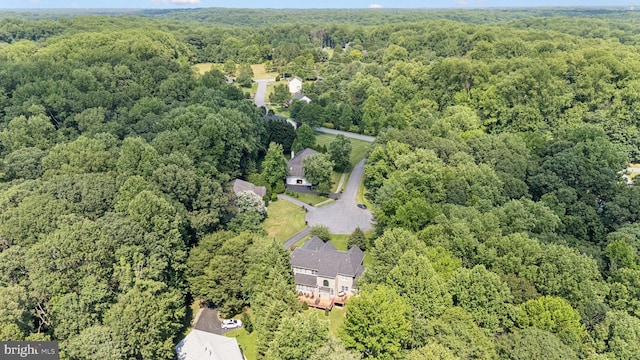 1508 Cornerstone Ct, Crownsville, MD 21032 - aerial view of property and surrounding area with a heavily wooded area