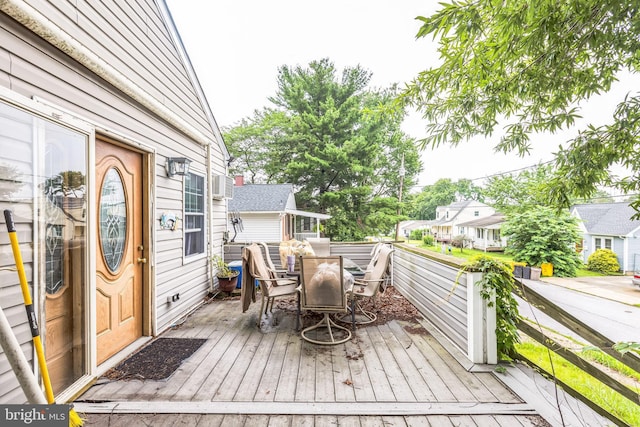 104 Elm Ave, Glen Burnie, MD 21061 - wooden deck featuring outdoor dining space