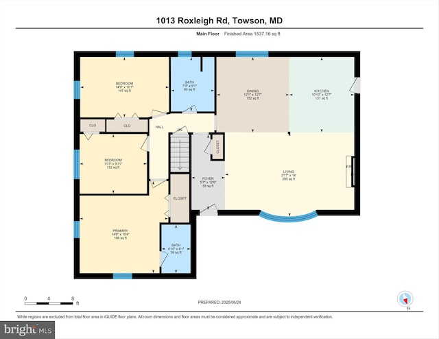 1013 Roxleigh Rd, Baltimore, MD 21286 - view of property floor plan