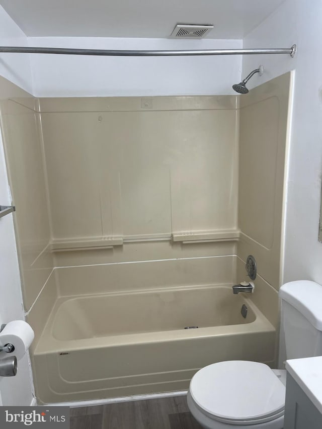 10725 W Dr Unit 301, Fairfax, VA 22030 - full bathroom with bathing tub / shower combination, vanity, and wood finished floors