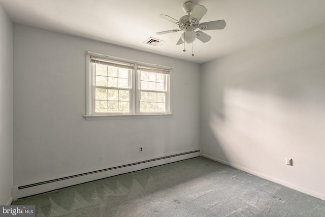 60 Ridge View Dr, Leola, PA 17540 - carpeted spare room with baseboard heating and a ceiling fan