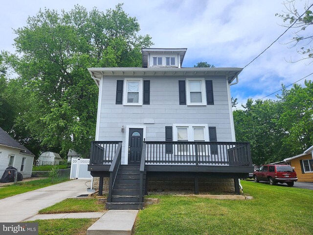 370 Nicholson Rd, Baltimore, MD 21221 - traditional style home featuring a deck