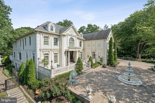 423 Seneca Rd, Great Falls, VA 22066 - view of front facade with a patio area and french doors
