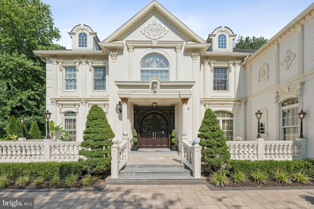 423 Seneca Rd, Great Falls, VA 22066 - view of front of home with french doors