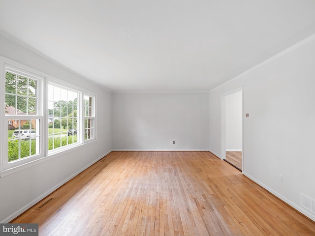 110 Wembley Rd, Wilmington, DE 19808 - unfurnished room with light wood-style flooring and crown molding