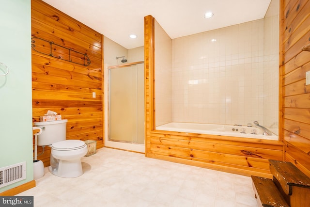 60 Barbaras Way, Mc Henry, MD 21541 - full bathroom with a garden tub, a stall shower, and tile patterned floors