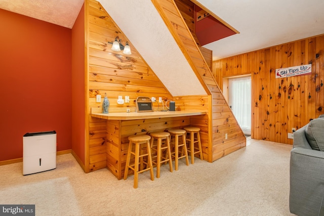 60 Barbaras Way, Mc Henry, MD 21541 - bar featuring carpet flooring and wooden walls
