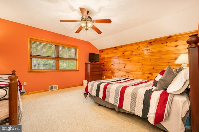 60 Barbaras Way, Mc Henry, MD 21541 - bedroom with lofted ceiling, carpet, and a ceiling fan