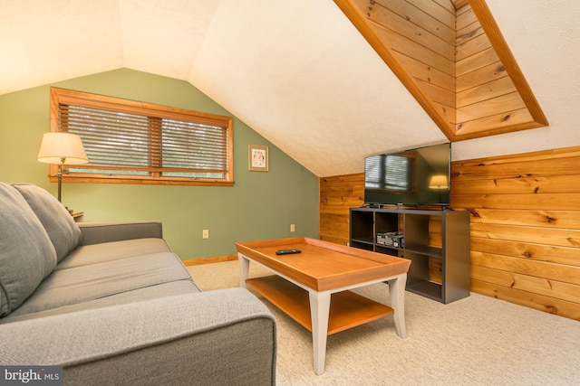 60 Barbaras Way, Mc Henry, MD 21541 - living room with carpet and vaulted ceiling