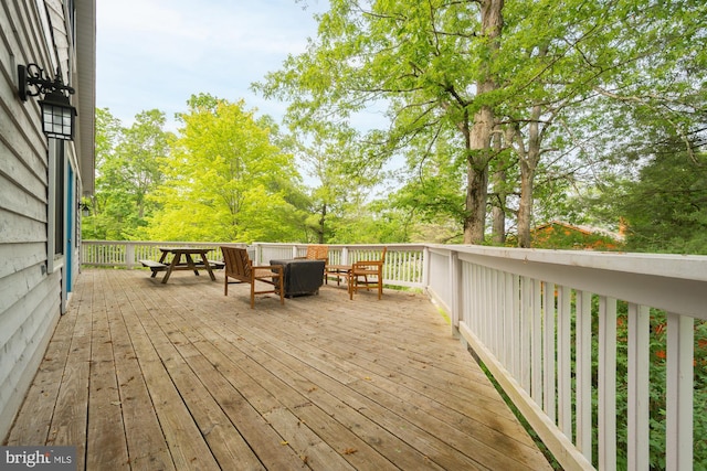 60 Barbaras Way, Mc Henry, MD 21541 - wooden deck featuring outdoor dining area